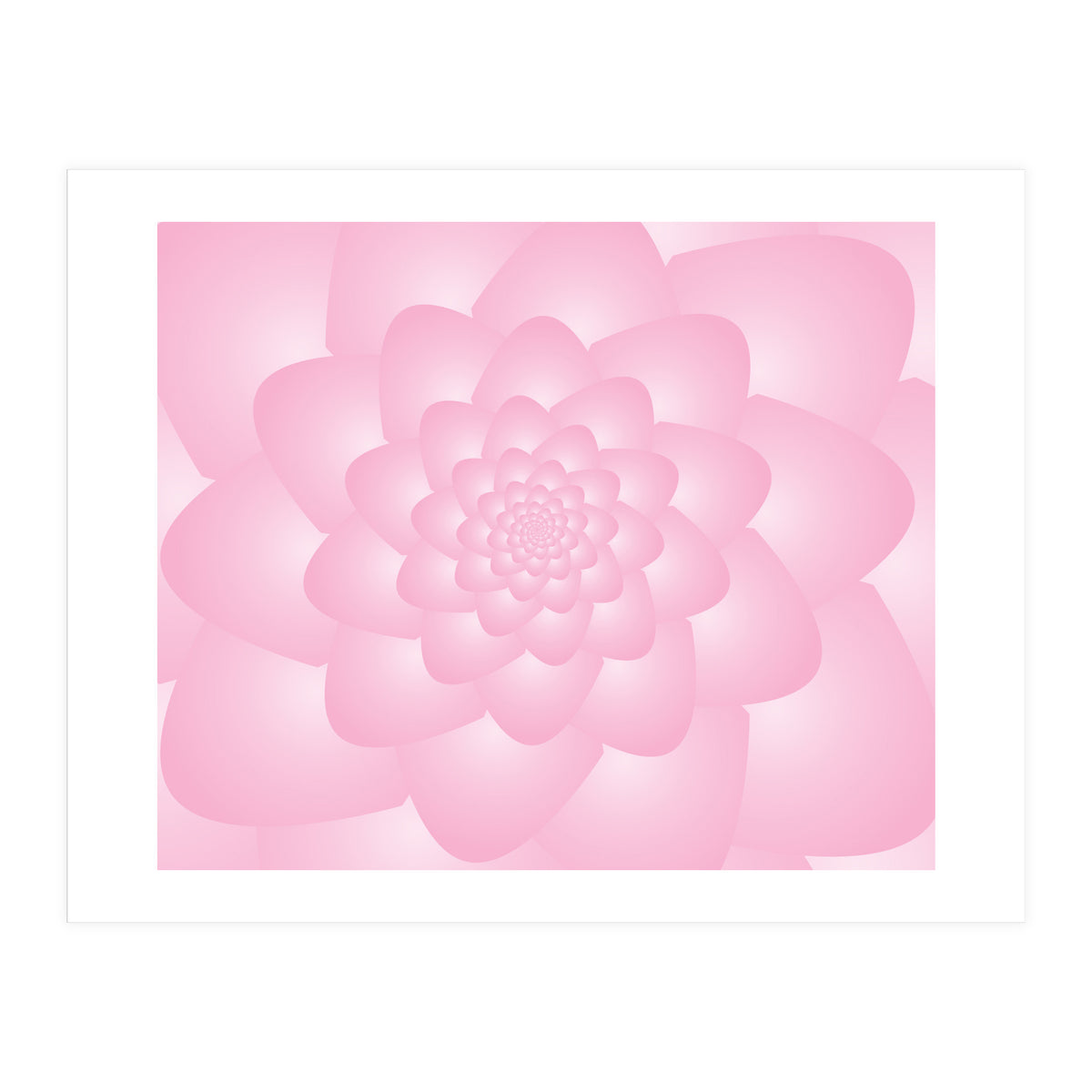 Pastel Colors Flower Pattern Set Red (Print Only)