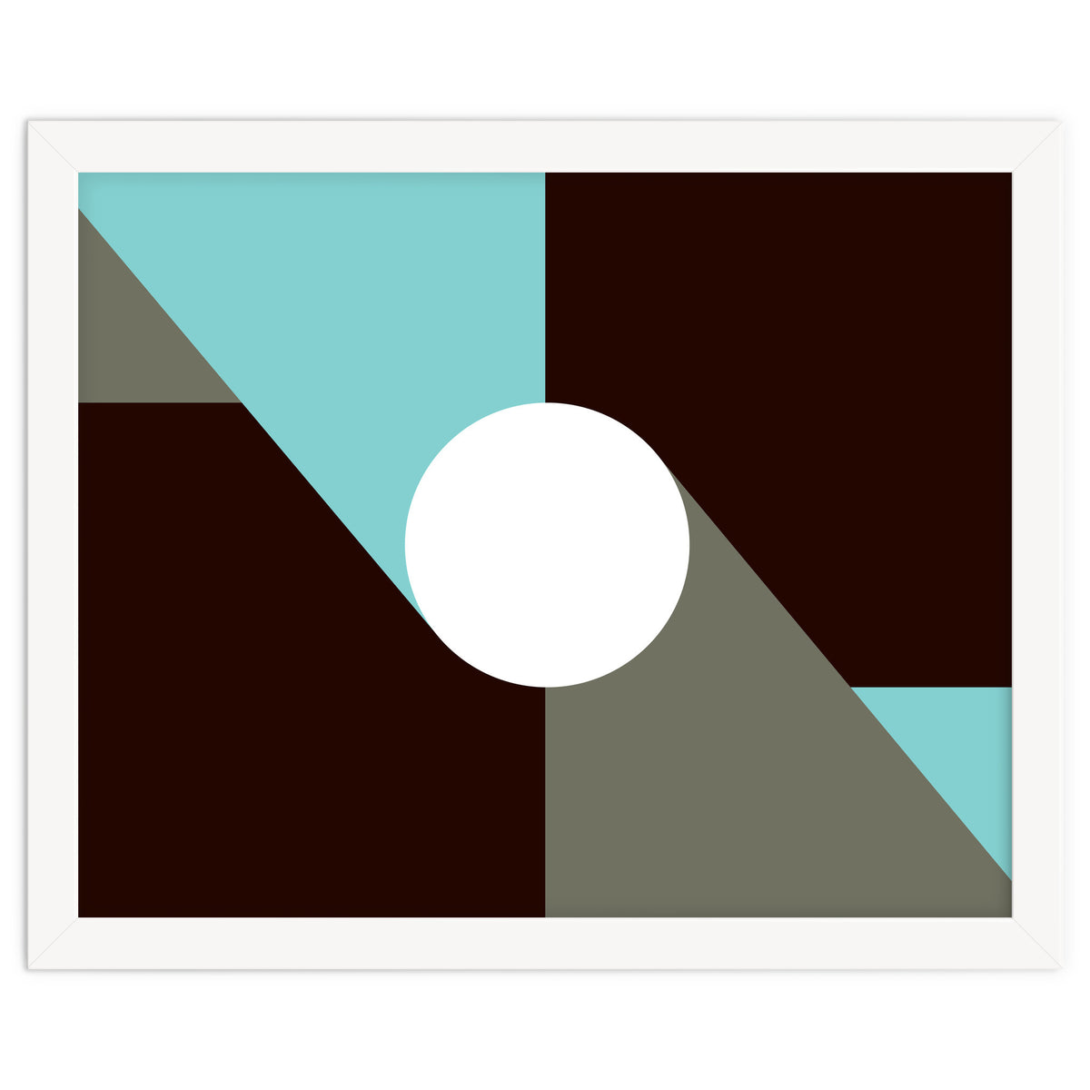 Geometric Shapes No. 29 - baby blue & grey