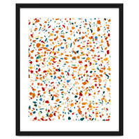 Tan Terrazzo | Eclectic Quirky Confetti Painting | Celebration Colorful Boho Happy Party Graphic