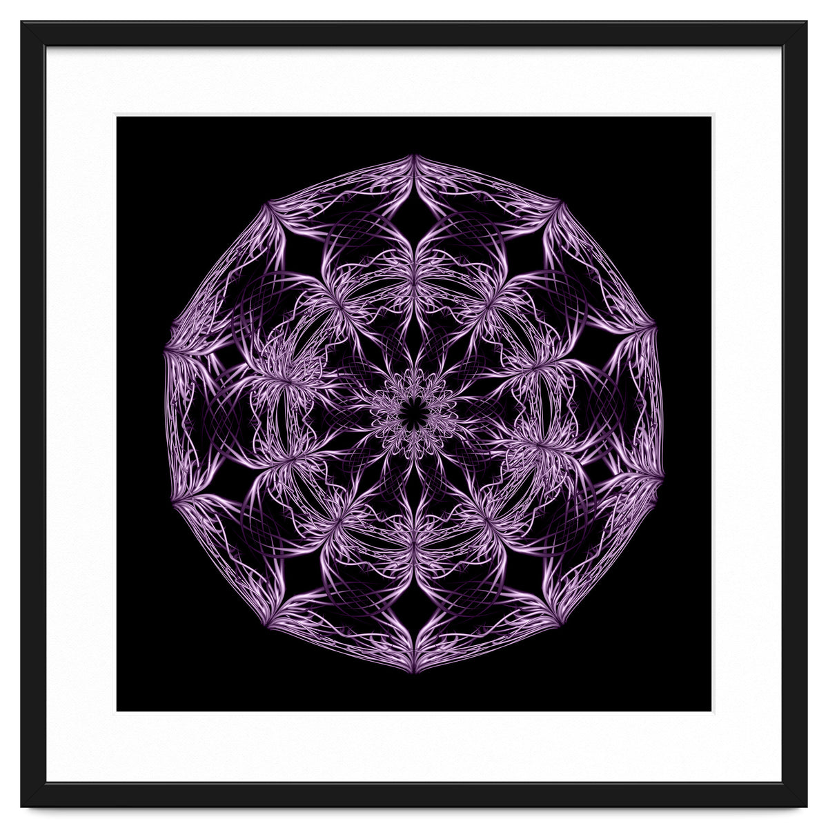 Mandala purple and black