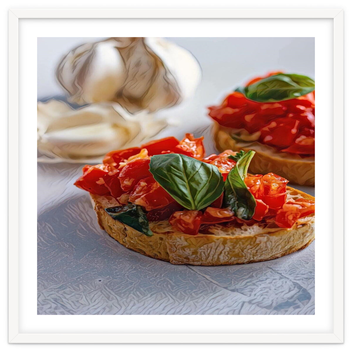Beautiful Bruschetta Italian Food