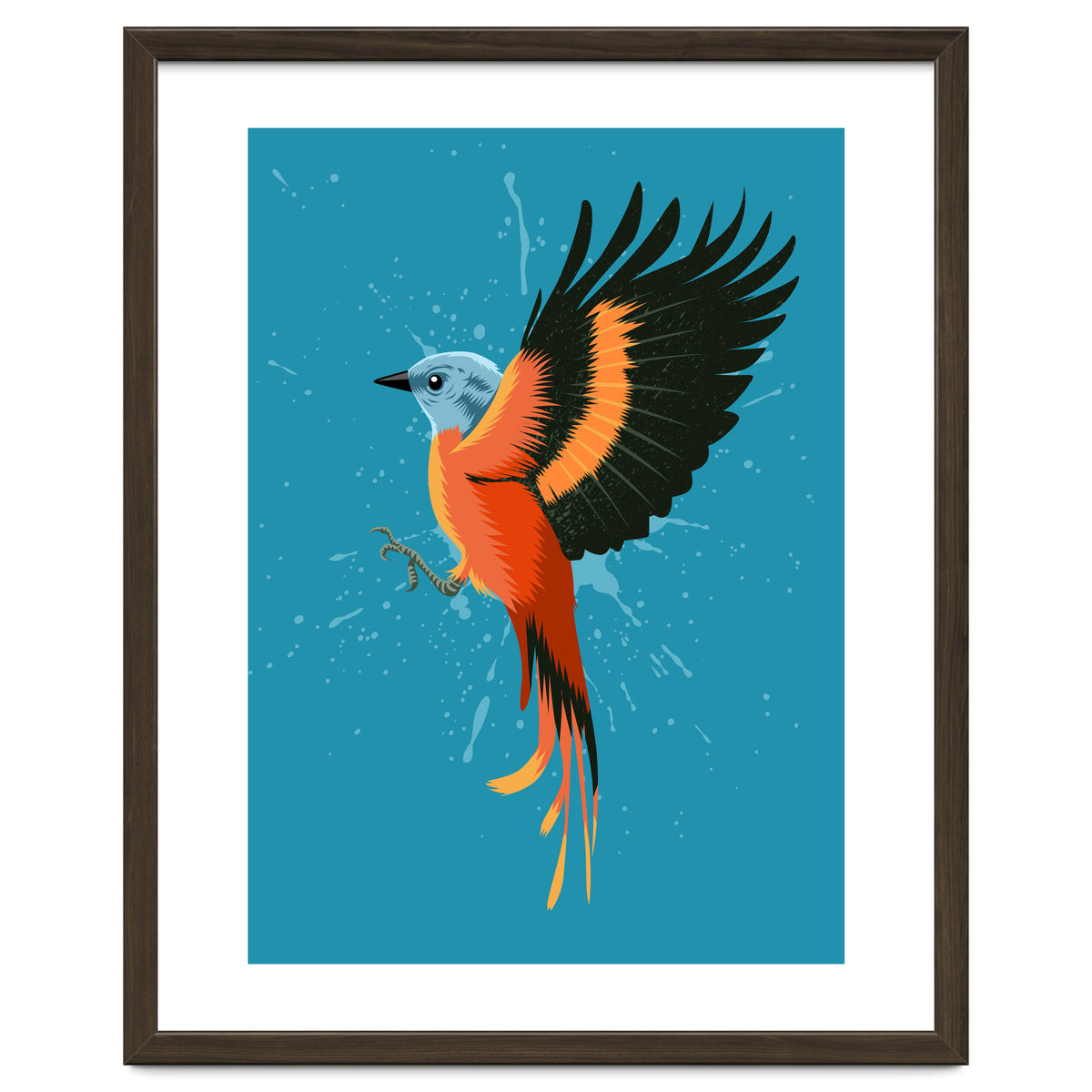 Tropical flying bird