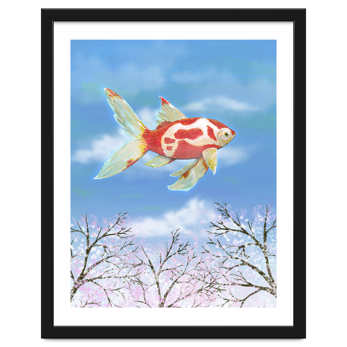 Flying goldfish
