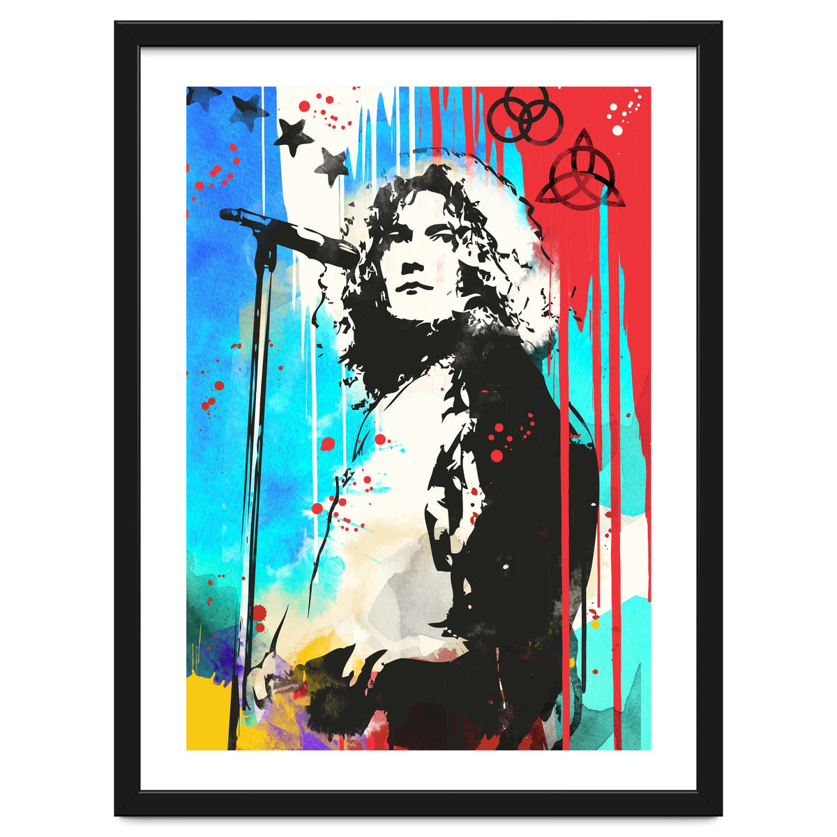 Robert Plant pop art poster