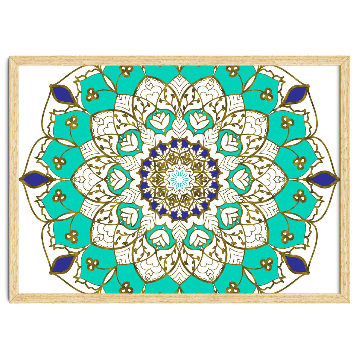 Blue and Gold Mandala