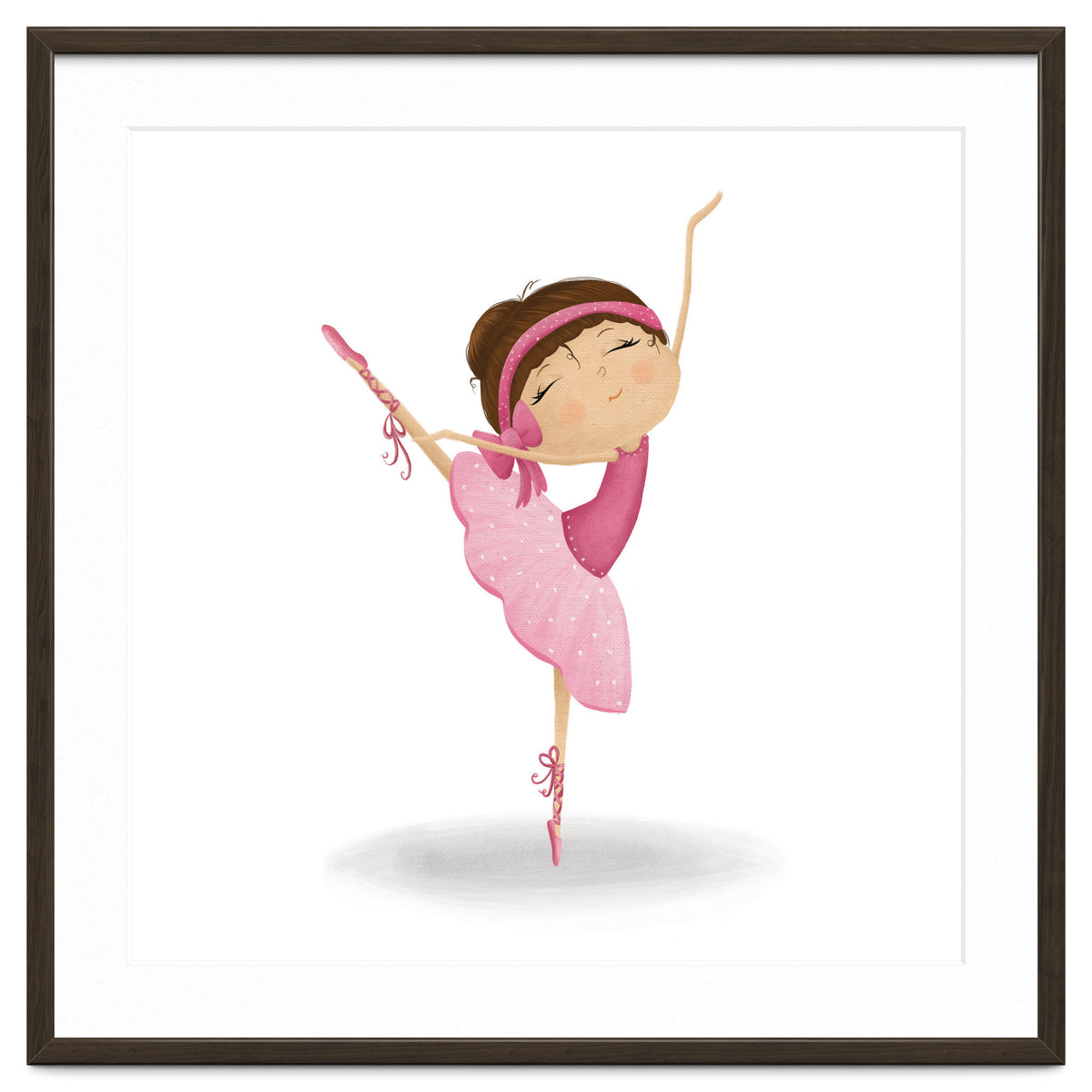 Adorable Ballerina Nursery Print