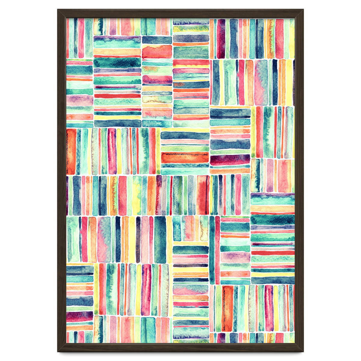 Retro Beach Chair Pastel Watercolor Stripes