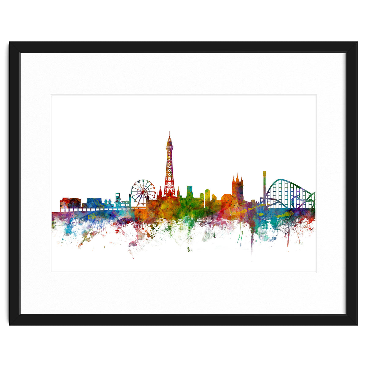 Blackpool England Skyline