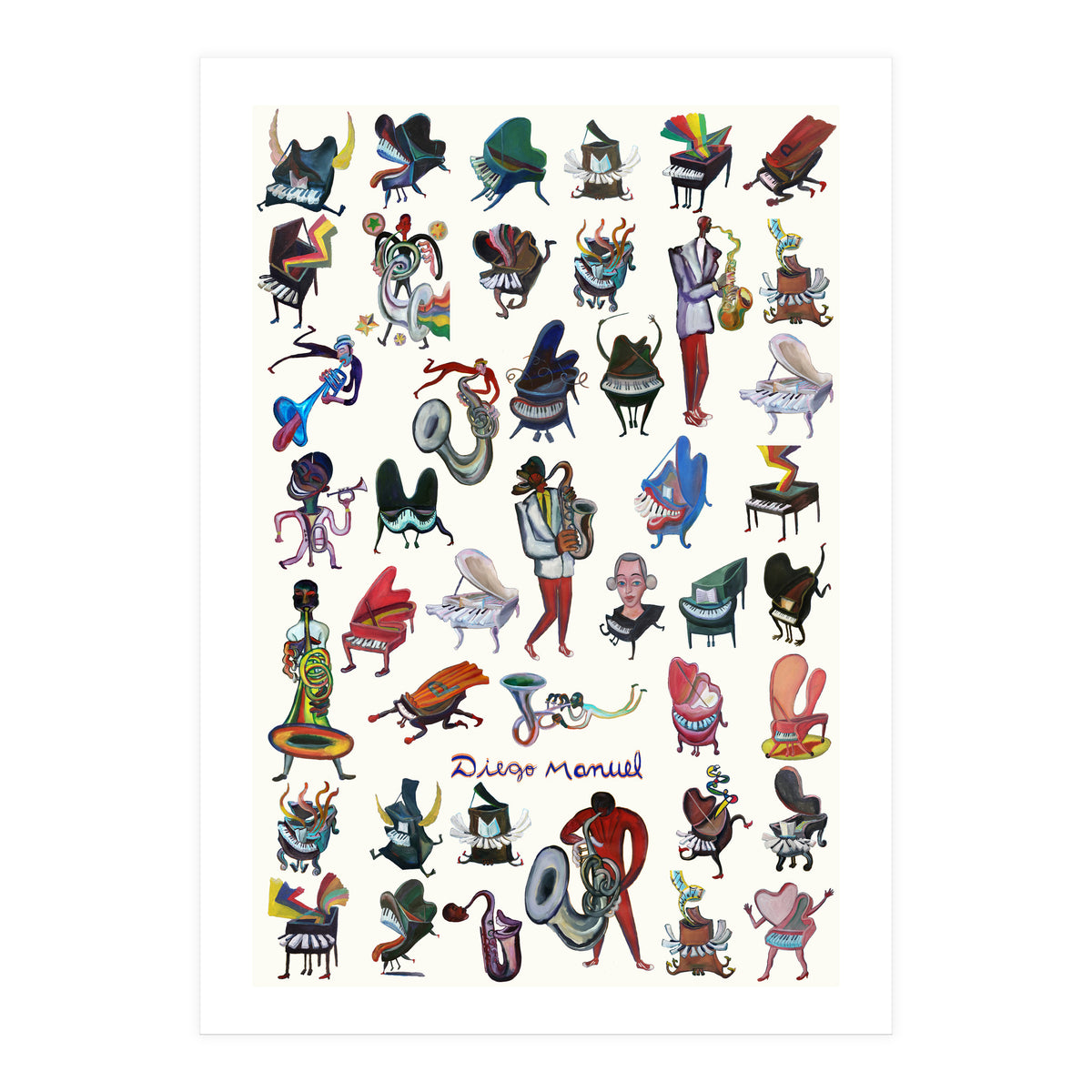 Piano And Jazz (Print Only)