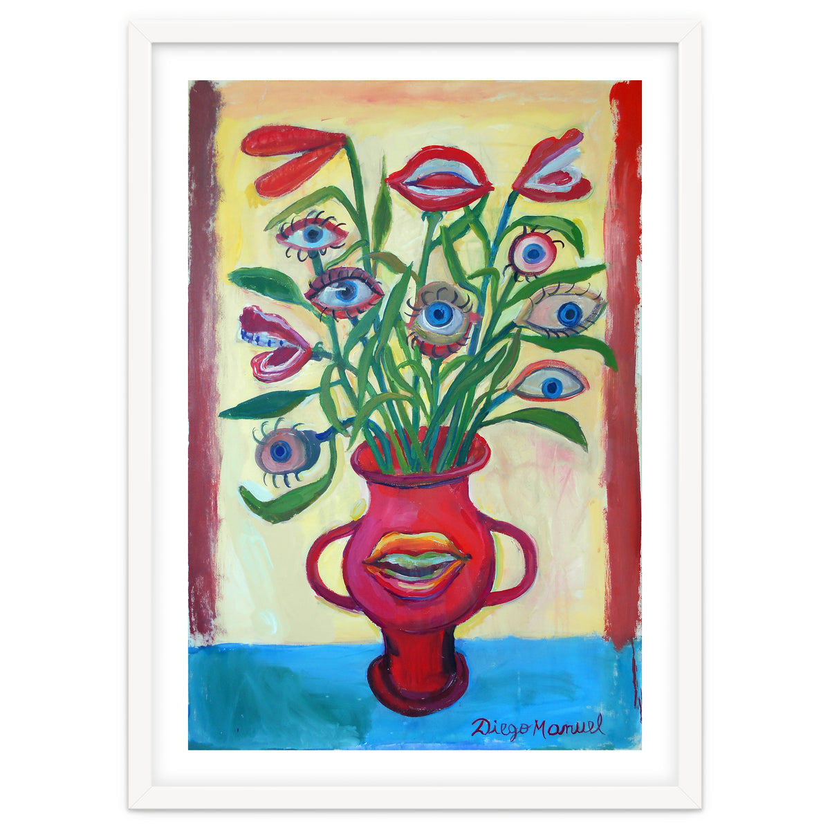 Florero Y Ojos