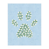 Floral Paw Print (Print Only) thumbnail
