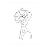female flower line-a (Print Only) thumbnail