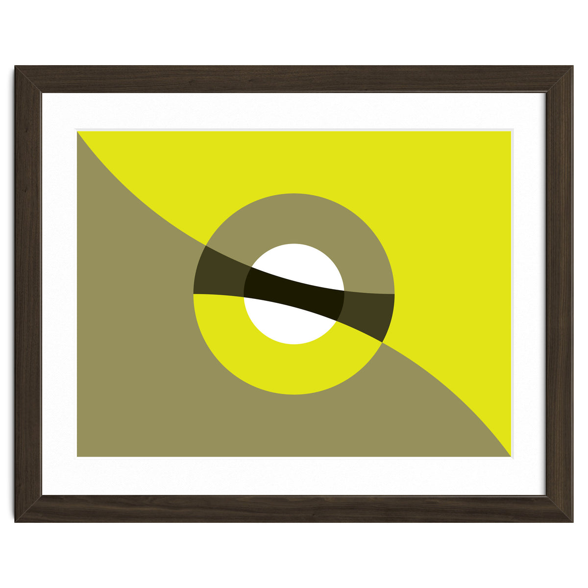 Geometric Shapes No. 44 -  mustard & beige