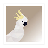 Cockatoo Bird Low Poly Art (Print Only)