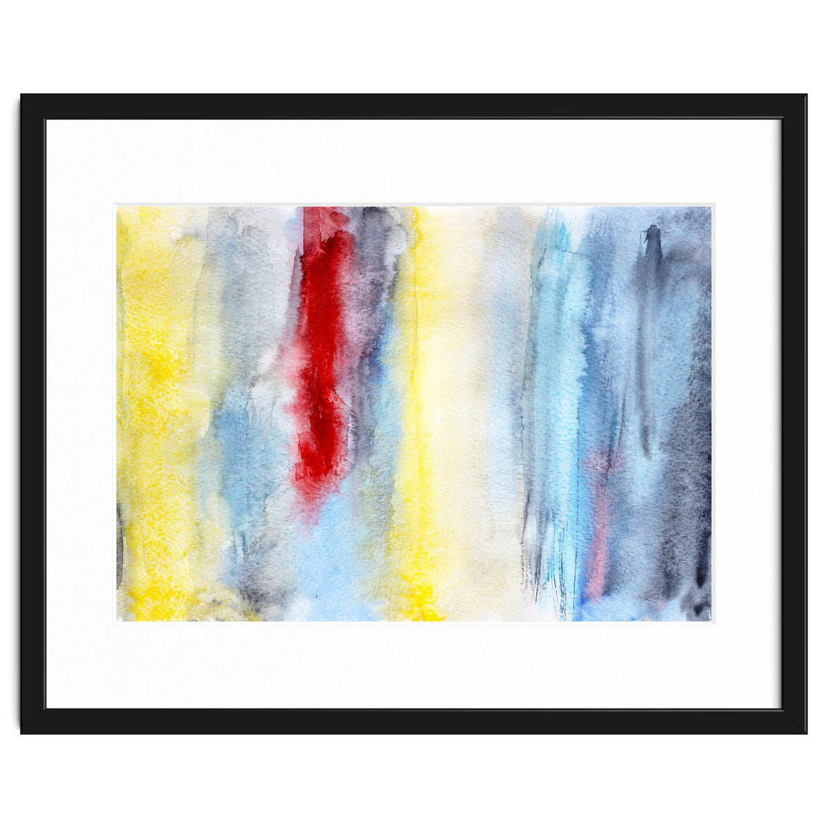 Touch of red || abstract watercolor