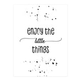 TEXT ART Enjoy the little things (Print Only) thumbnail