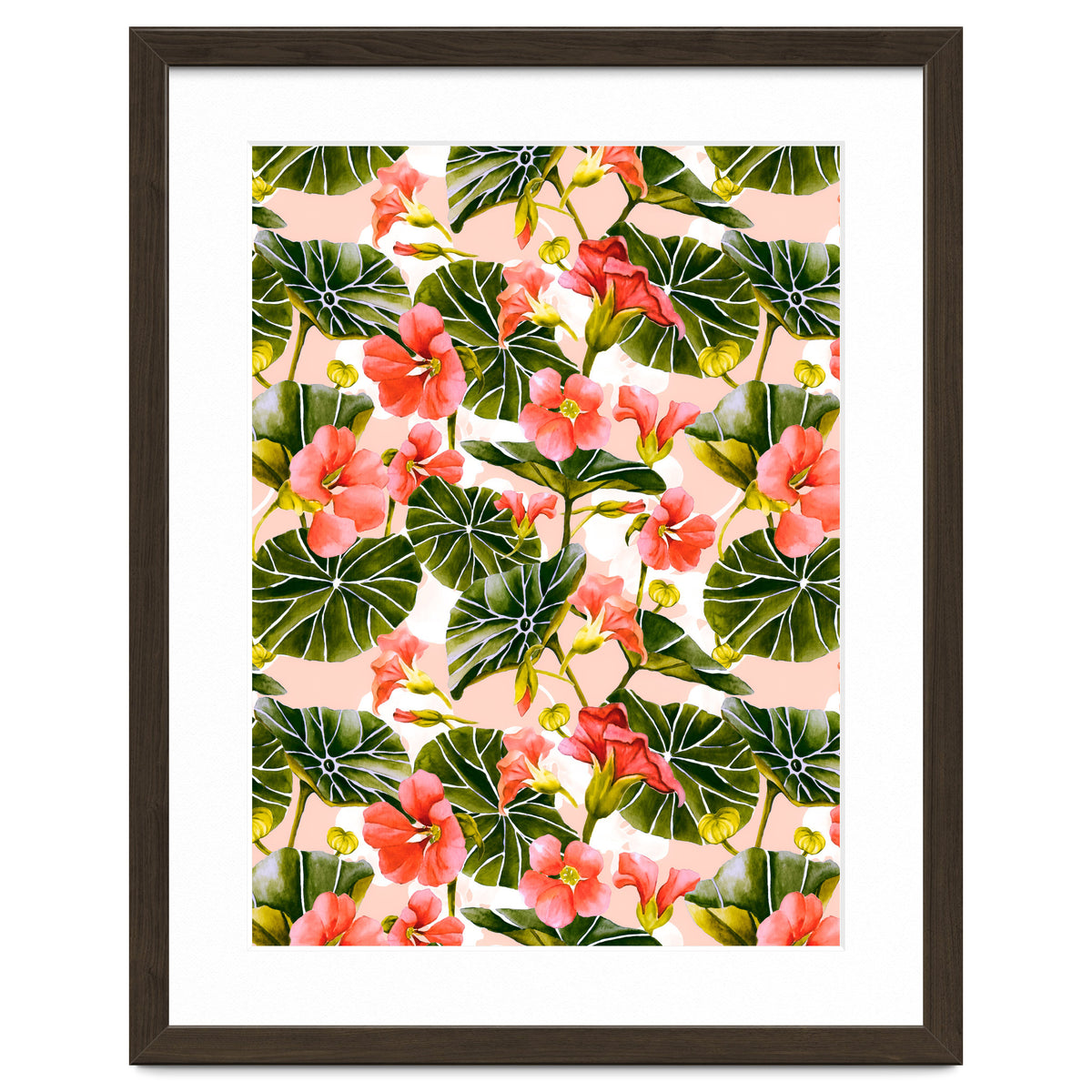 Nasturtiums watercolor 03