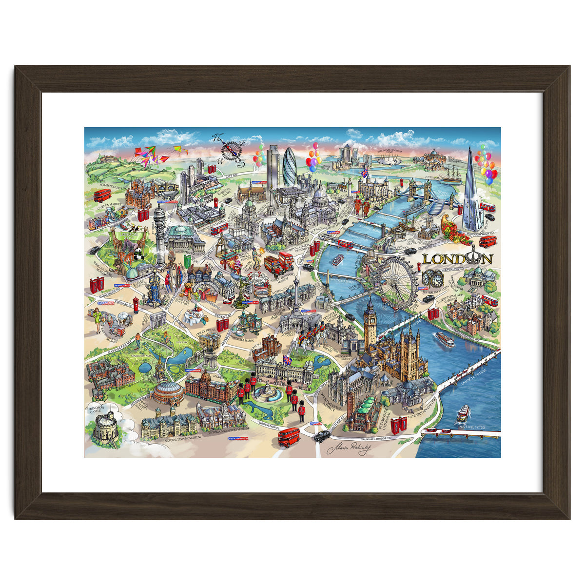 London Map Illustration