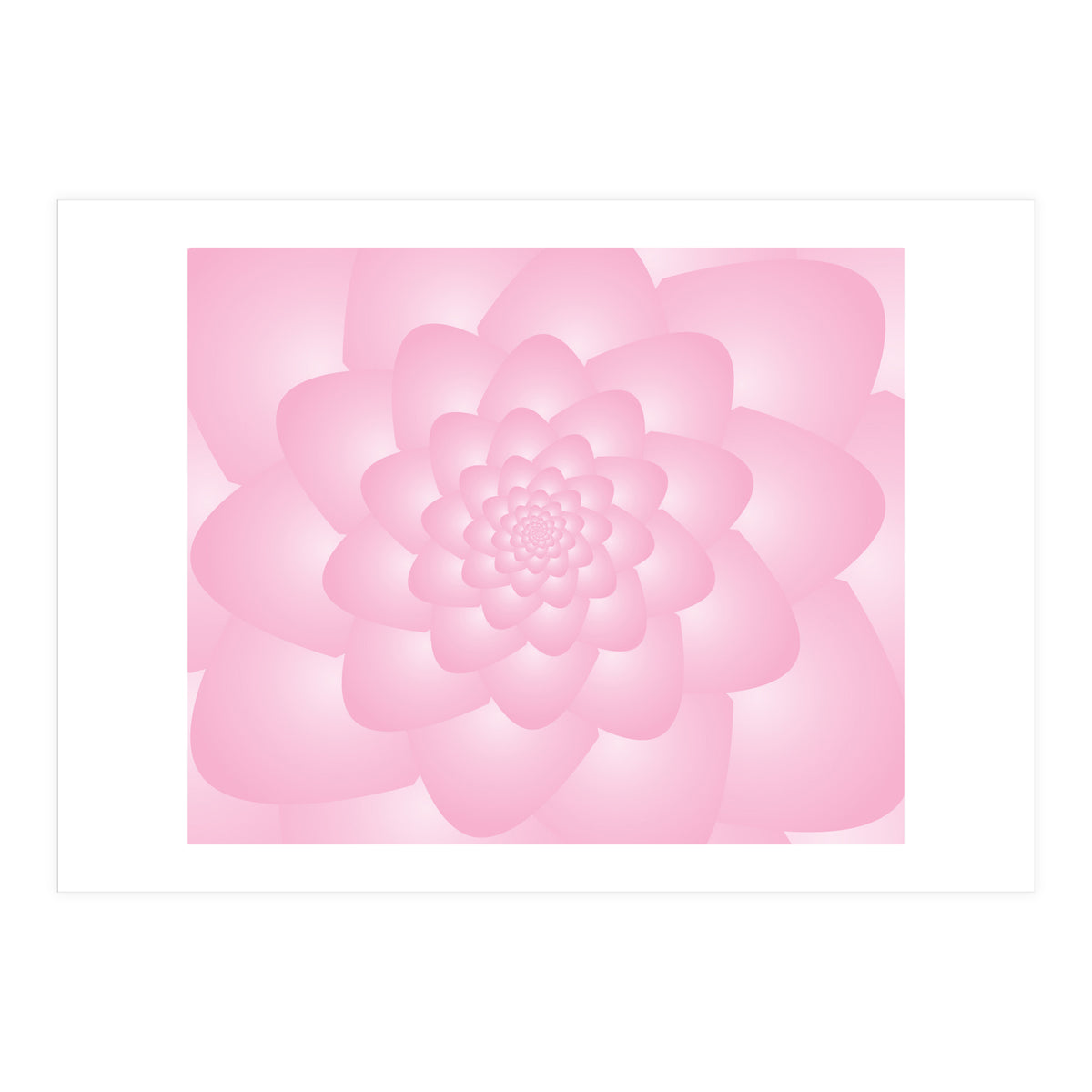 Pastel Colors Flower Pattern Set Red (Print Only)