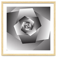 Monochrome Rose Spiral