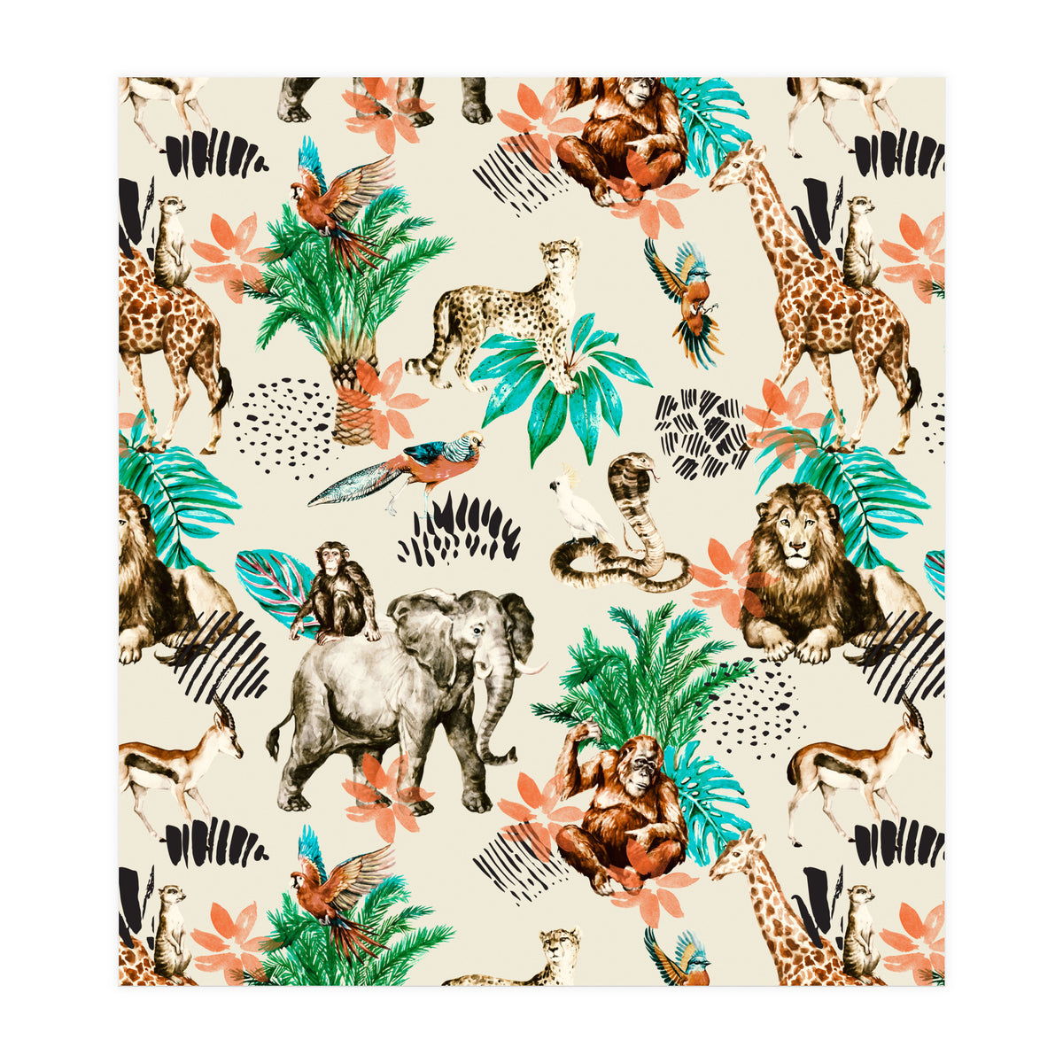 Wild animals 01 (Print Only)