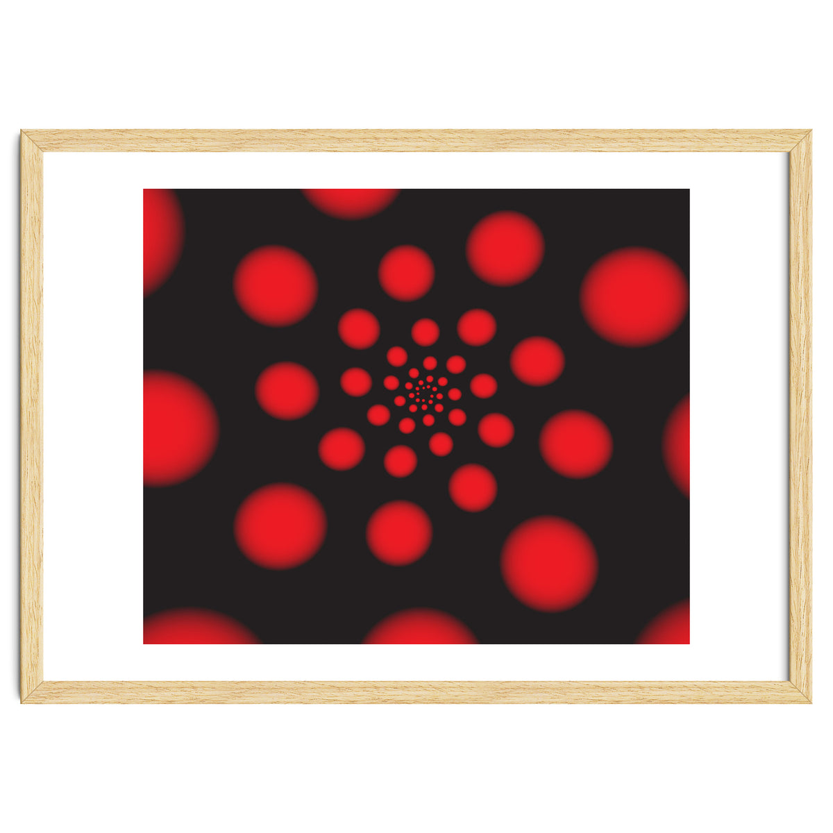 Red Spiral Dots