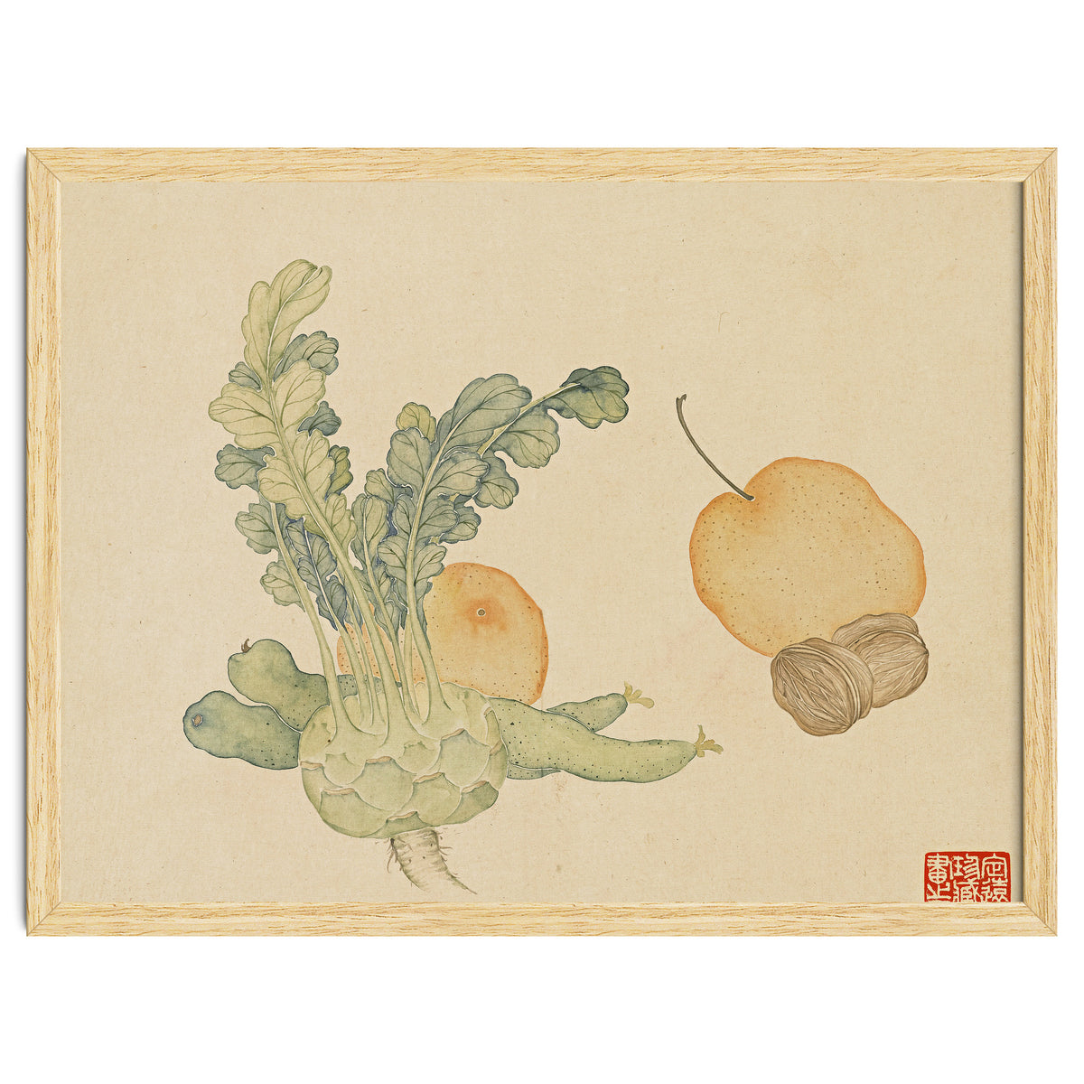 Wang Chengpi ~flowers And Vegetables, Vegetables, Fruits, Epiphyllum, Pears, Peppers