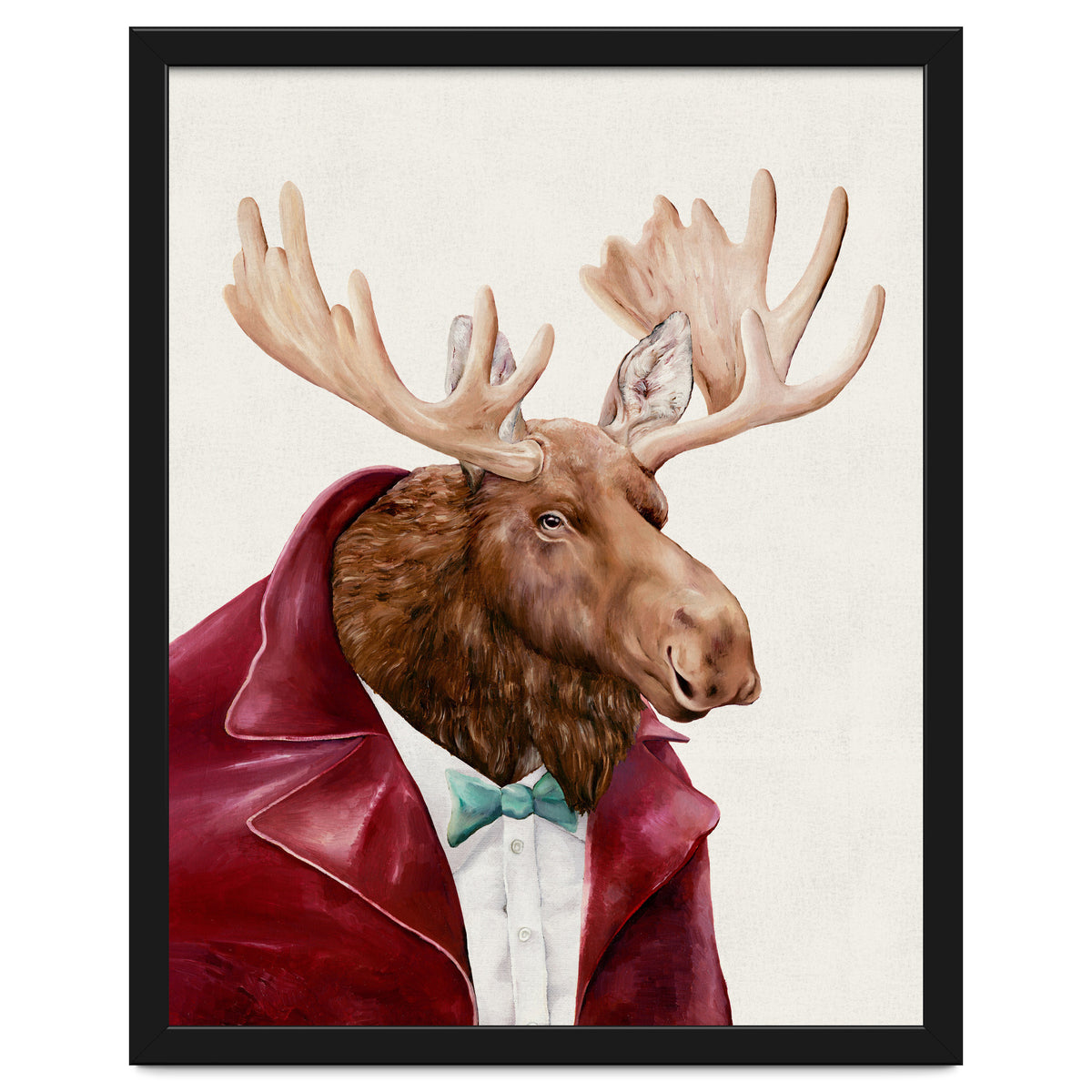 Moose In Maroon