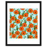 Peoni Garden | Boho Floral Meadow | Vintage Botanical Graphic Design thumbnail