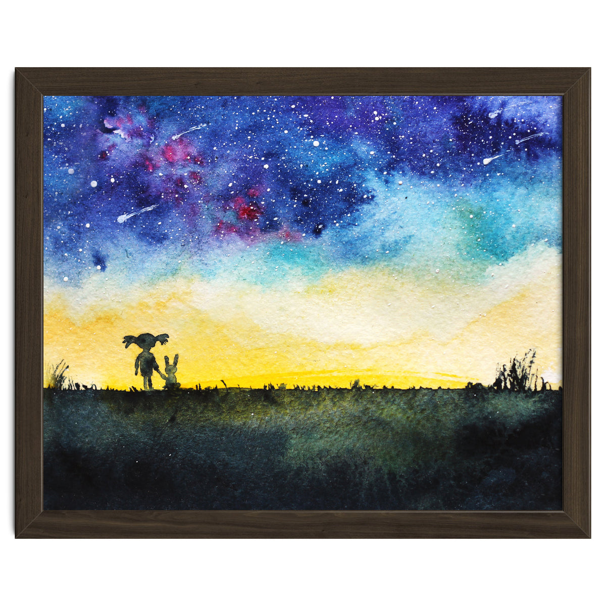 Baby girl's wishes || watercolor for nursery, kids room