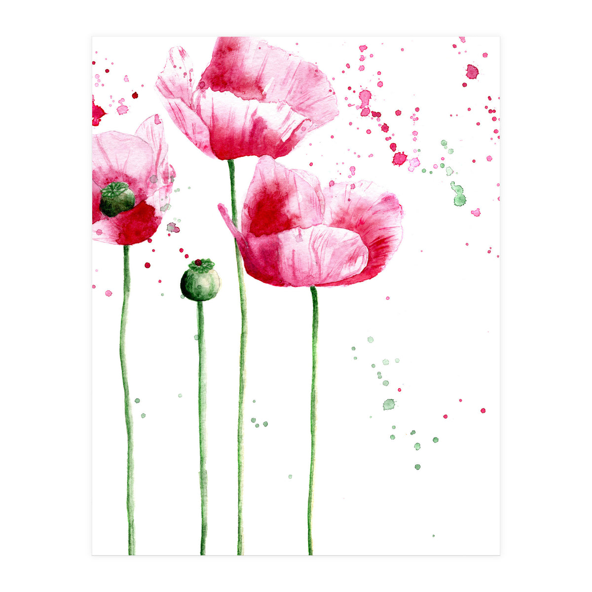 Poppies || watercolor (Print Only)
