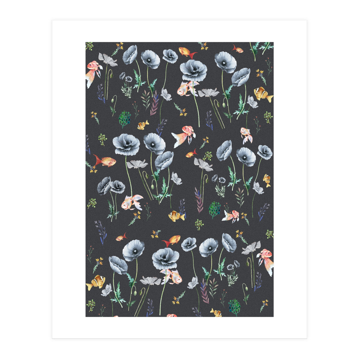 Fishes & Garden (Print Only)