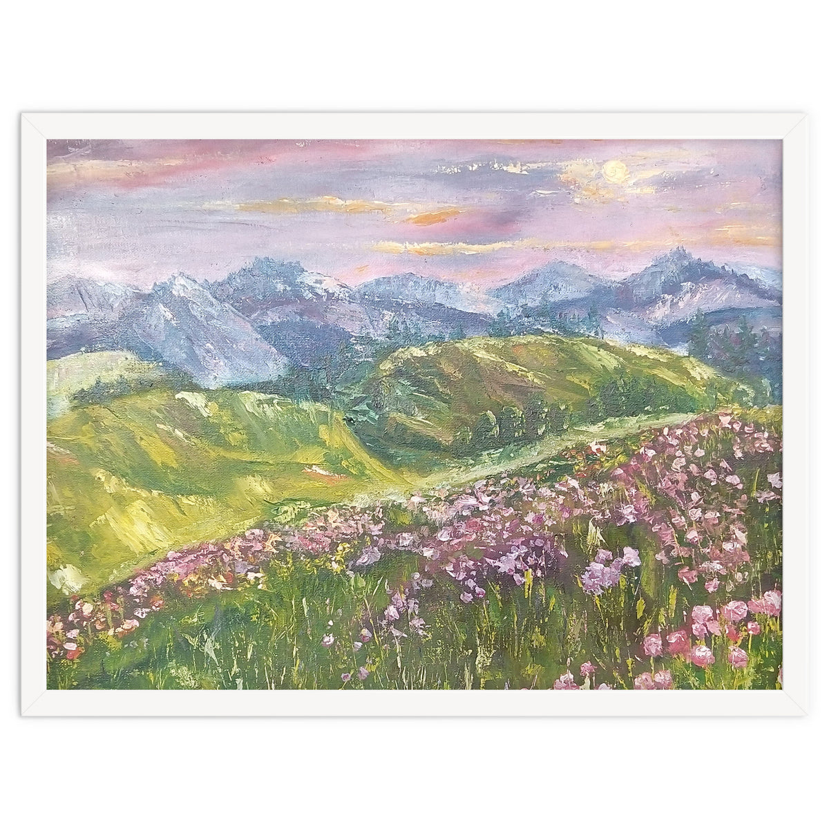 Sunset in the mountains