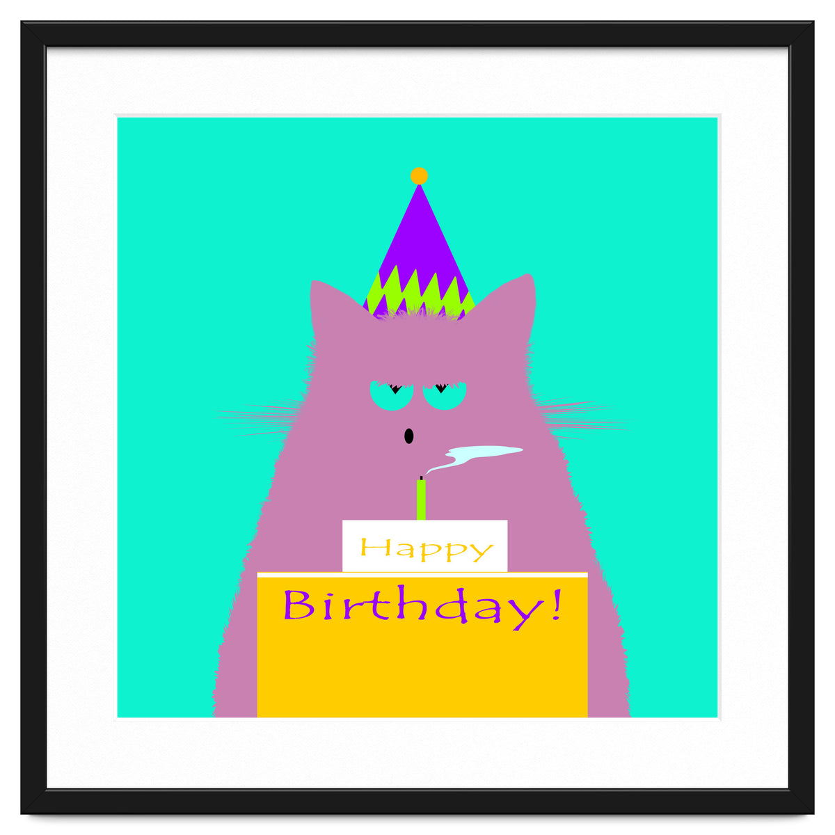 Birthday Lilac Cat
