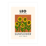 Leo Birth Flower Sunflower (Print Only) thumbnail
