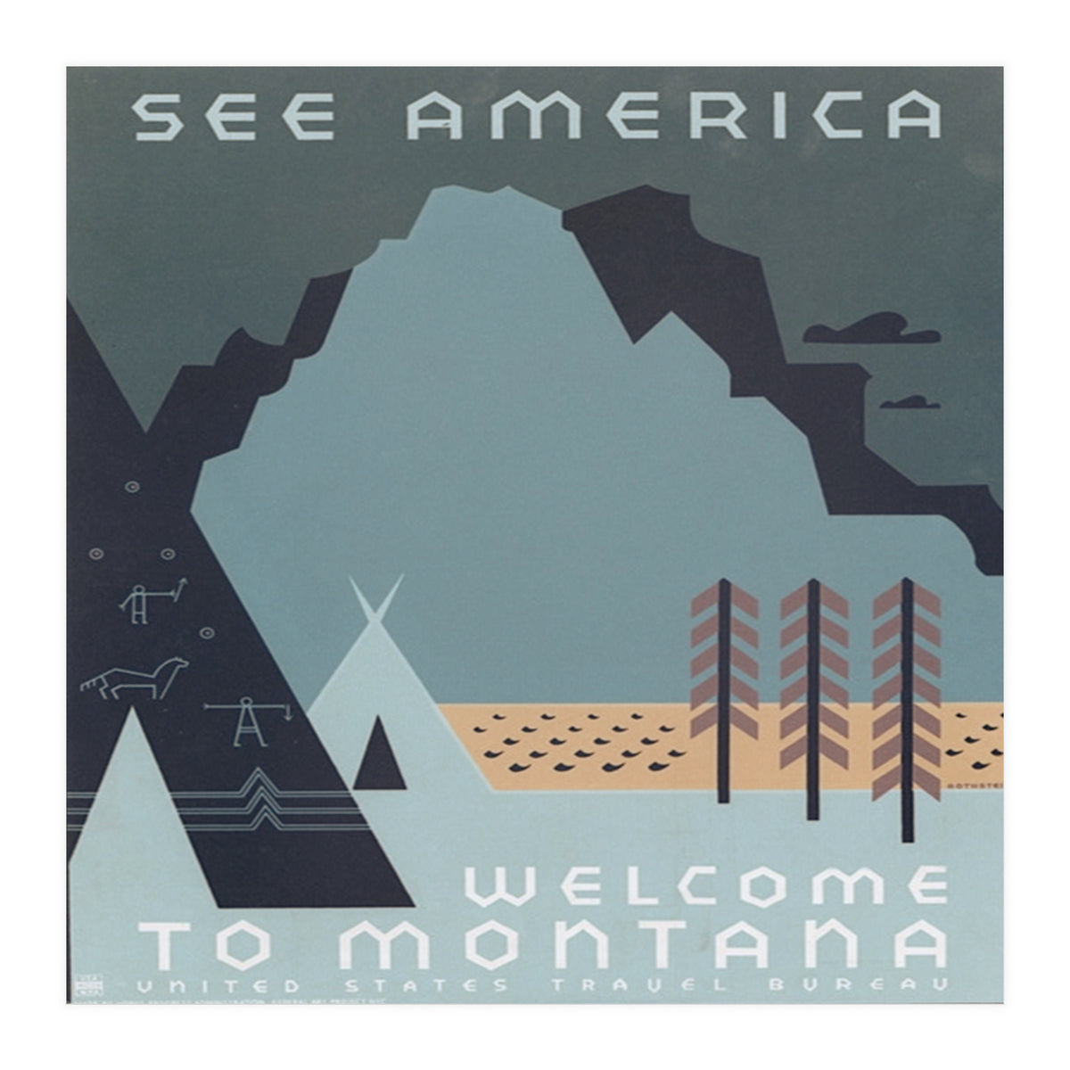 Welcome To Montana, USA. (Print Only)