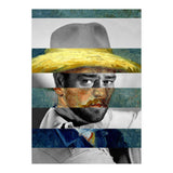 Van Gogh's Self Portrait With Straw Hat & John Wayne (Print Only) thumbnail