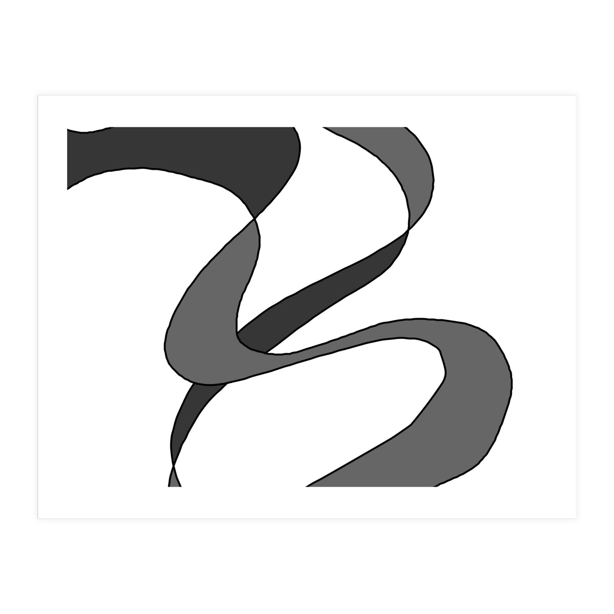 Grey Waves (Print Only)