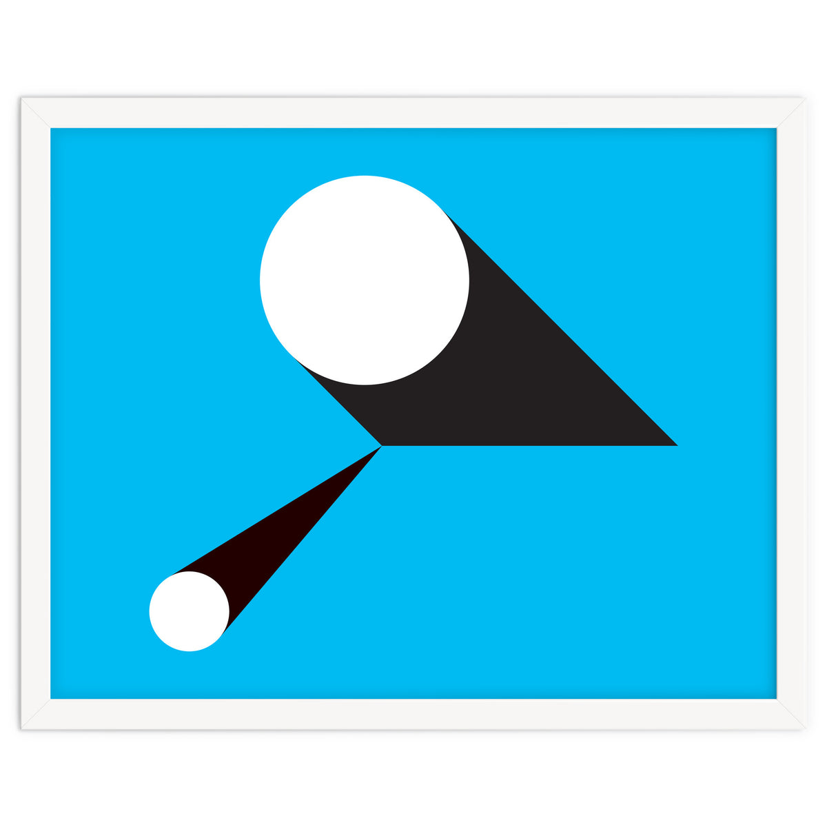 Geometric Shapes No. 46 - blue & black