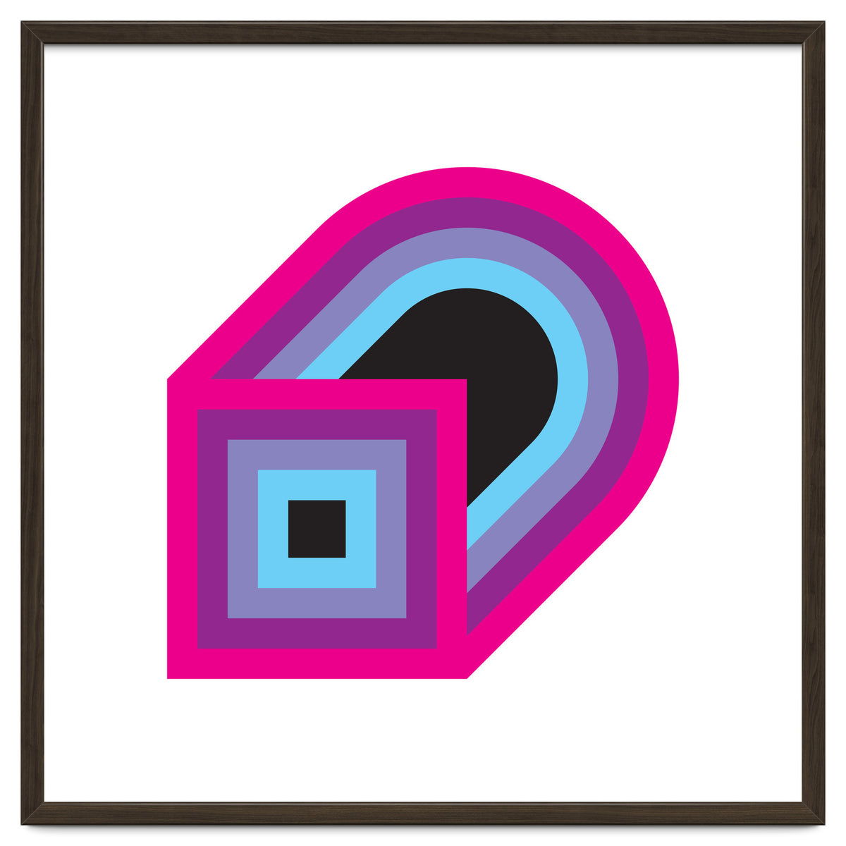 Geometric Shapes No. 41 - purple, blue & lilac