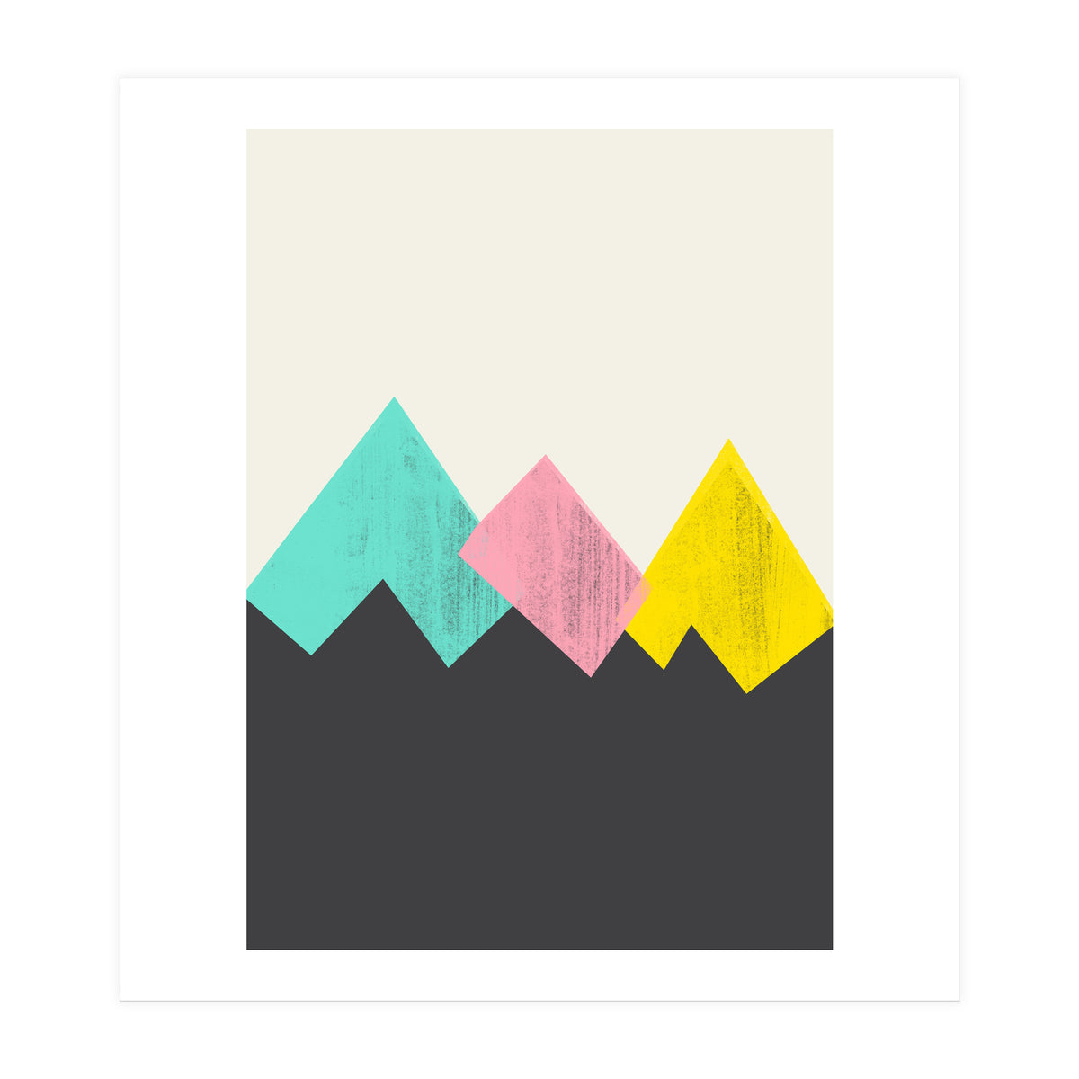 Pastel Mountains III (Print Only)