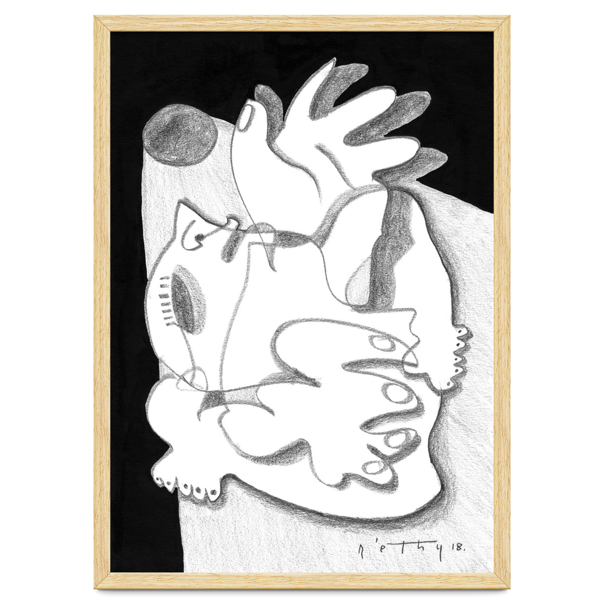 Dying in the Spotlight - b&w