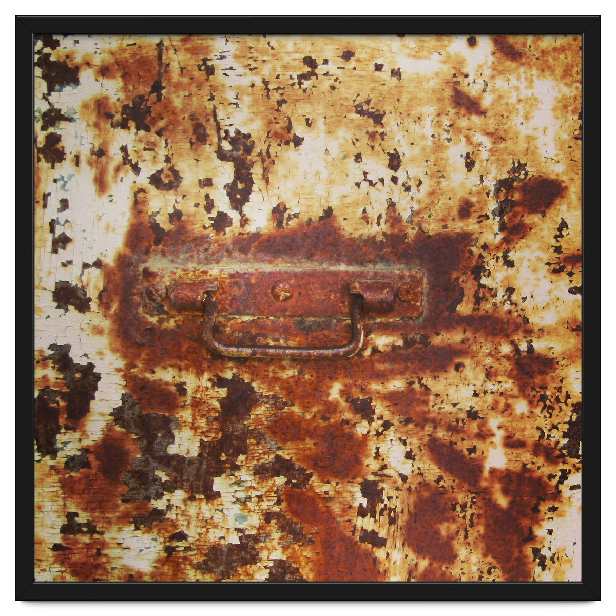 Rusty metal door