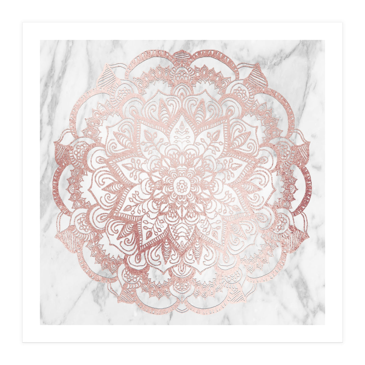 Rose Gold Mandala Star (Print Only)