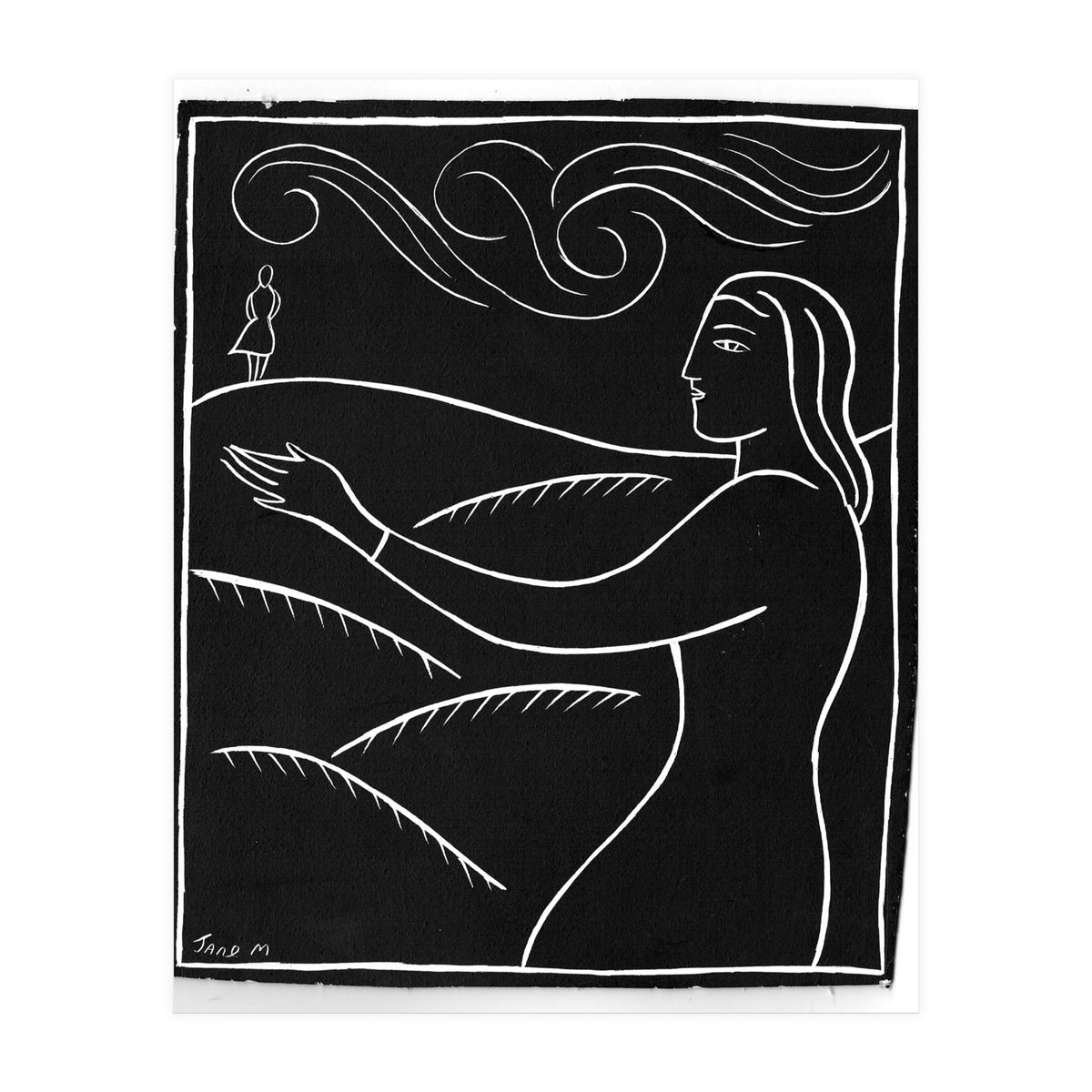 Woman With Future Self (Print Only)