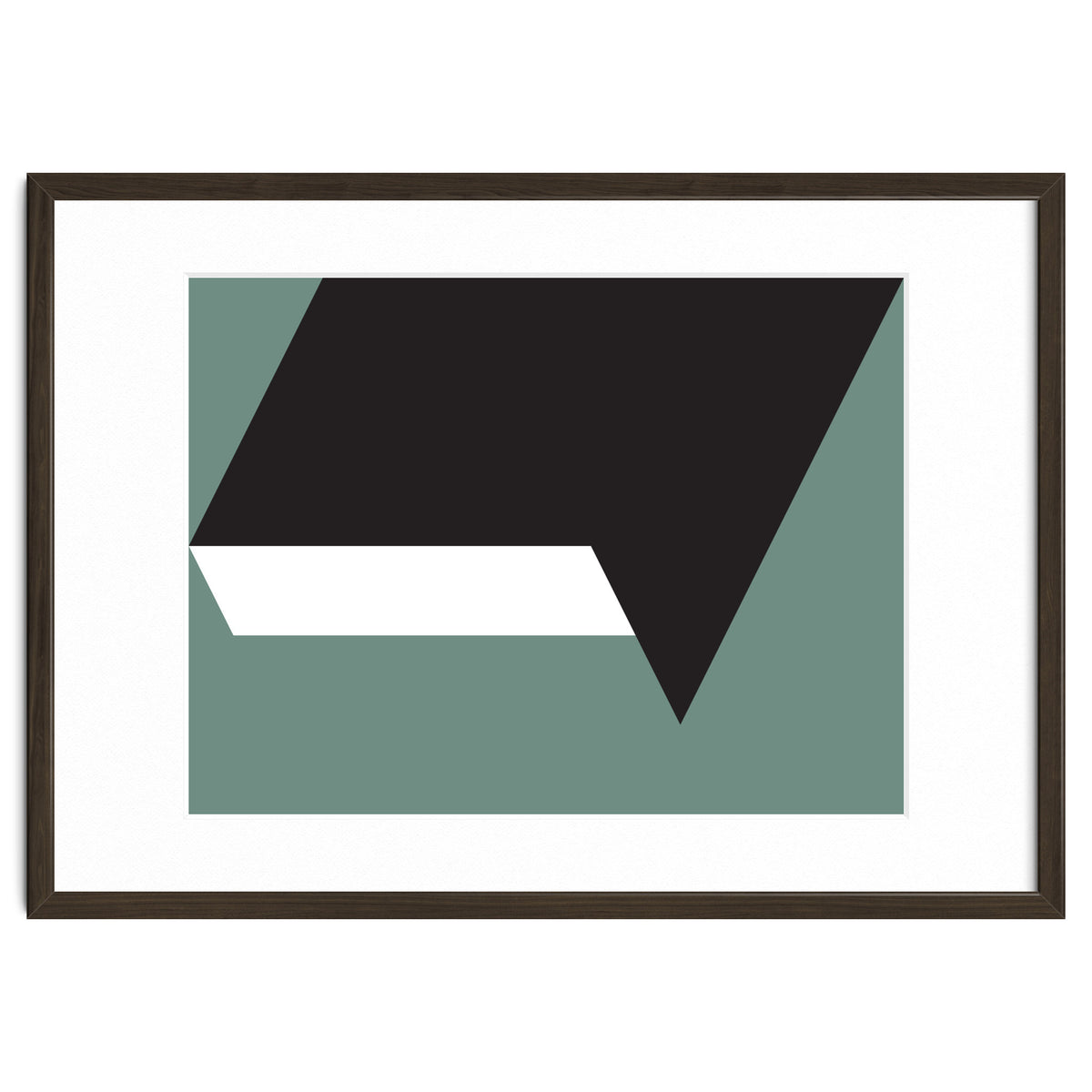 Geometric Shapes No. 85 - black, white & grey