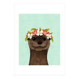 Floral Otter (Print Only) thumbnail