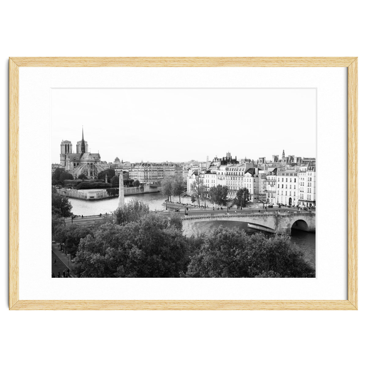 Paris View in Black and White