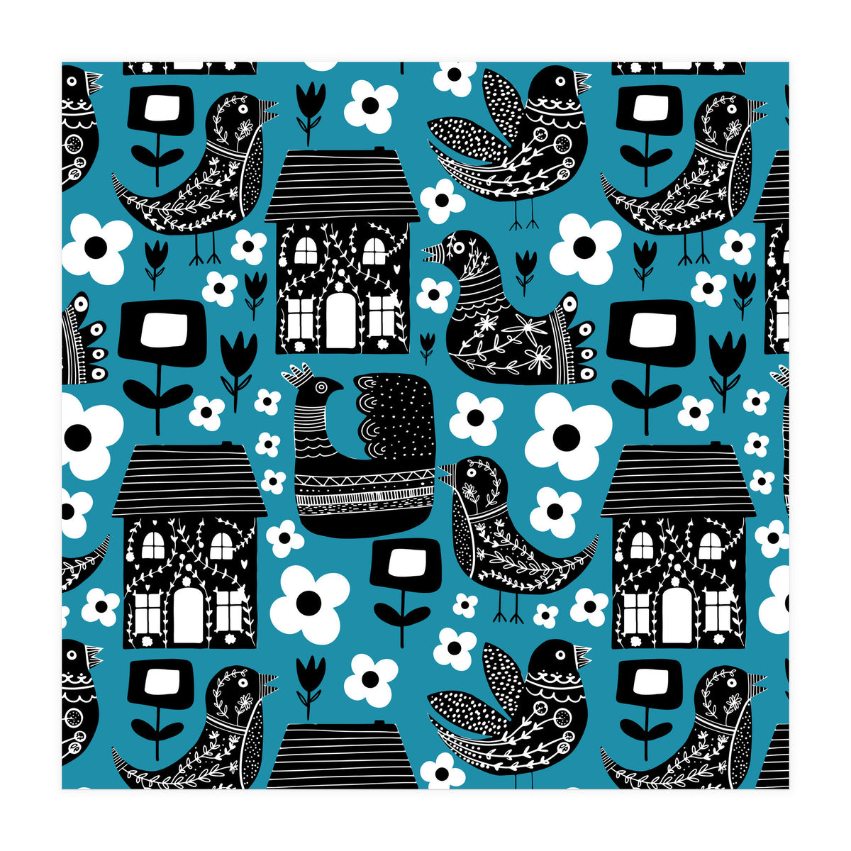 Max Folk Blue  (Print Only)