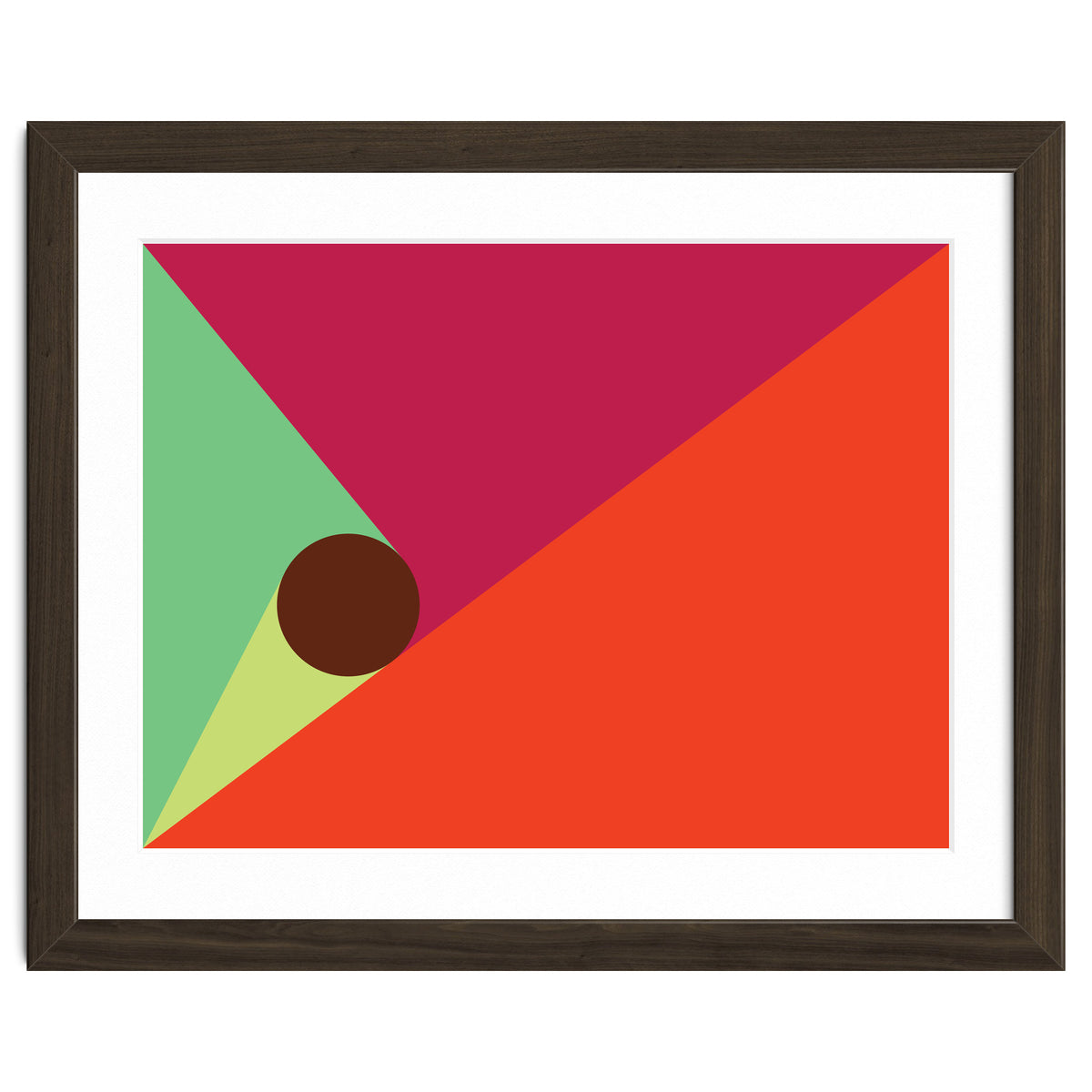 Geometric Shapes No. 25 - orange, mint & purple